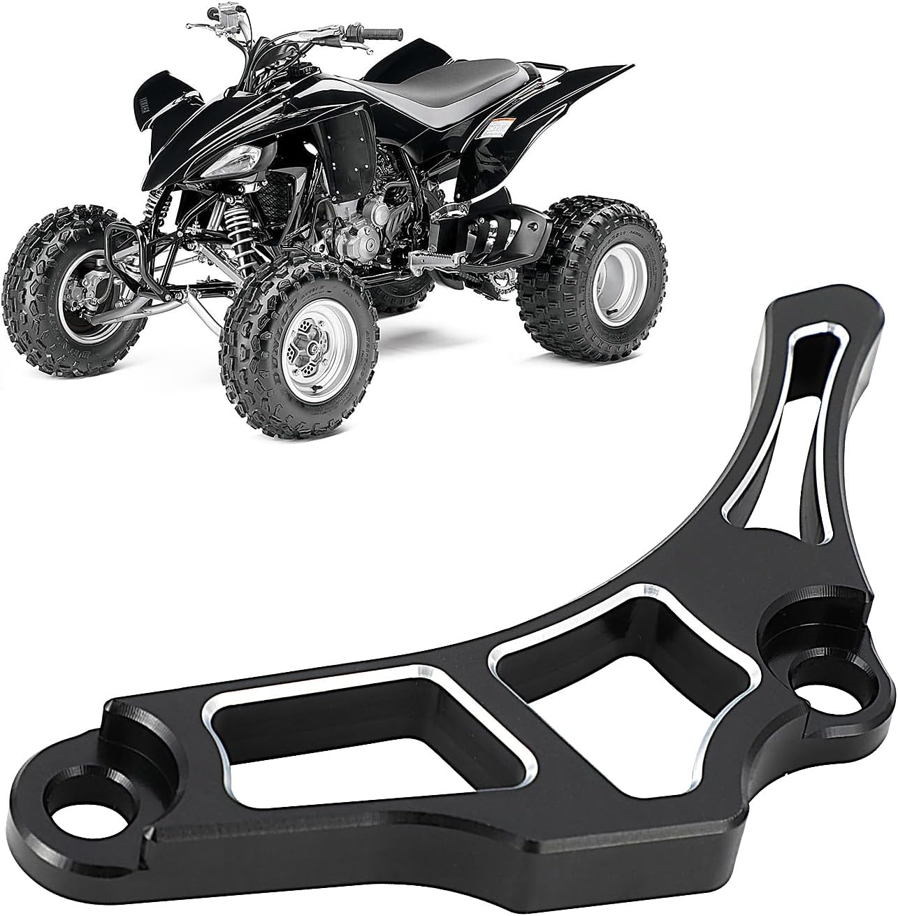 ATV Case Saver Engine Case Guard CNC for YFZ450 2004-2013 YFZ YFZ450W YFZ450V YFZ450SP YFZ450SP2 YFZ450SE YFZ450SE2 YFZ450LE Black