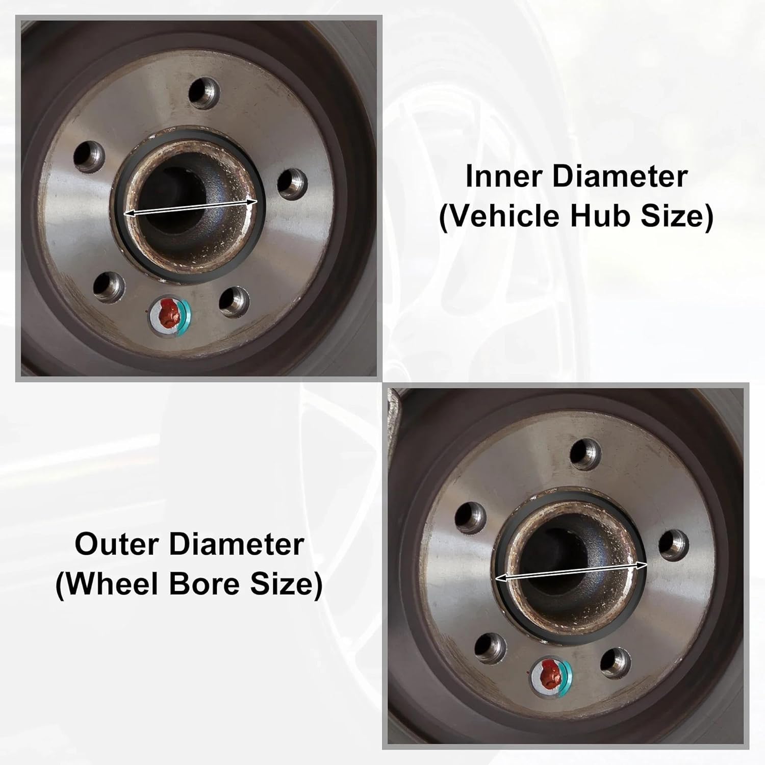 Car Hub Centric Rings Wheel Bore Center Spacer 73-54.1 73-56.1 73-56.6 73-57.1 73-64.1 73-65.1 73-66.1 73-67.1mm Wheel Spacers(73-56.6mm)