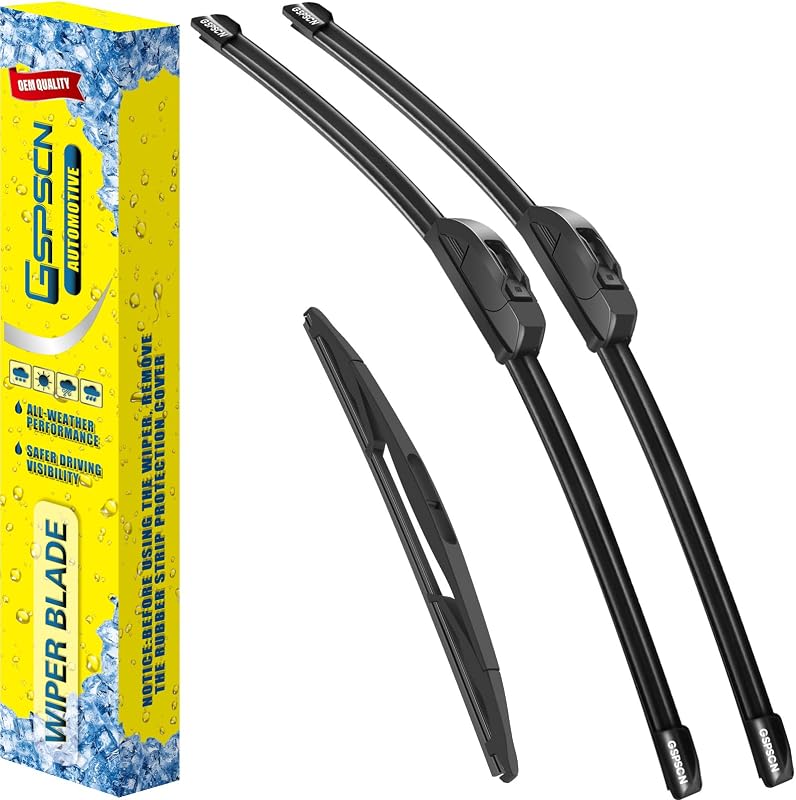 Palhetas do limpador de para-brisa GSPSCN para Dodge Magnum 2005–2008 – Jogo com 3