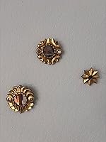 Vista 3 de Zoeartcrafts Espejo Peruano Sunburst 5" Oro - Decoración del Hogar (2)