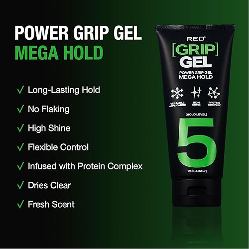 Miniatura 2 de Red by Kiss Gel Power Grip sujeción duradera, sin encrespamiento, alto brillo, complejo proteico, control de bordes y definición de rizos (Mega