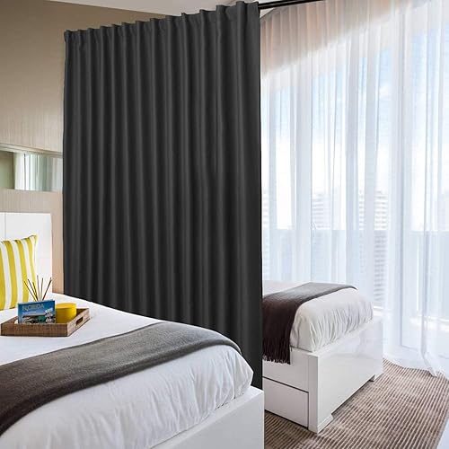 DWCN Cortinas para puerta corrediza de patio, cortinas extra anchas para puerta de cristal, divisor de habitación de privacidad, panel de cortina