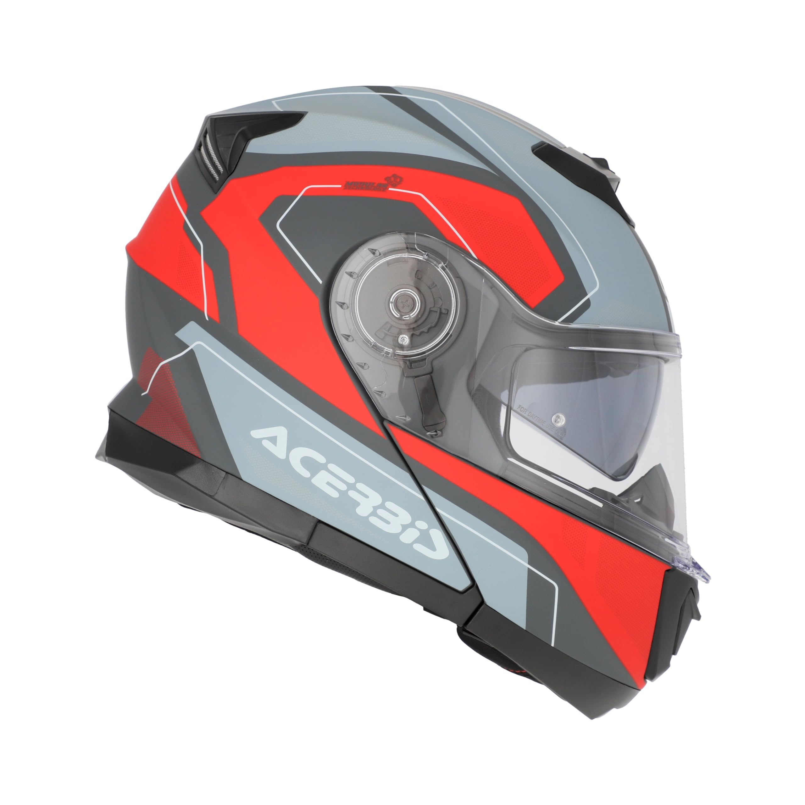 Casco Modular ACERBIS SEREL Rojo y Gris 22-06 (XL 61/62)