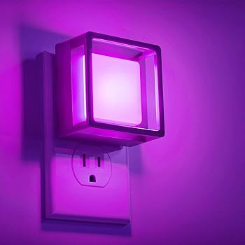 DORESshop Purple Night Light [2 Pack], Night Lights Plug