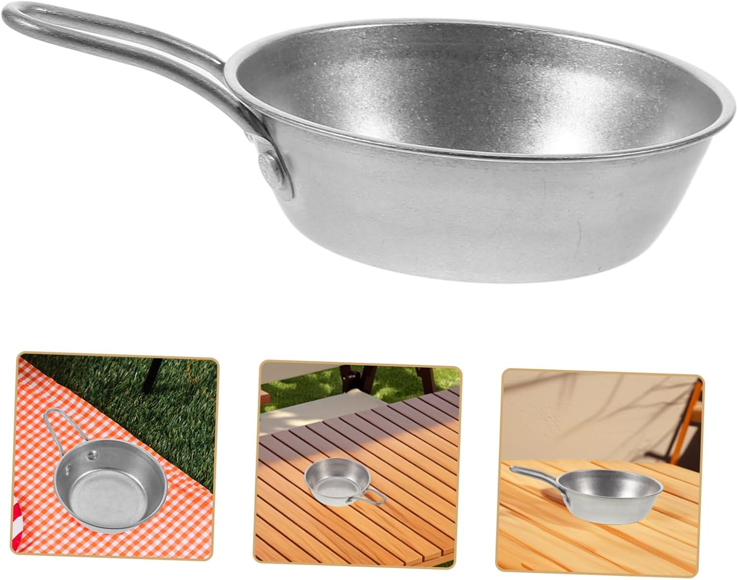Kisangel Stainless Steel Outdoor Camping Bowl Soup Bowl Handles Korean Microwave Safe Camping Utensils