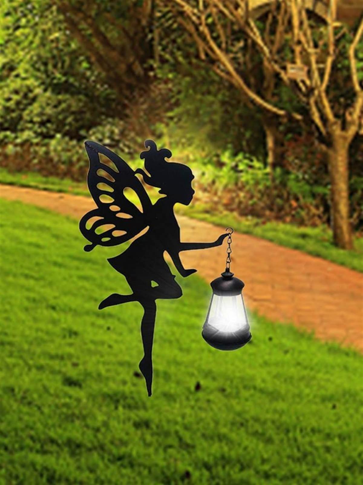 Statues De Jardin Féériques, Lanterne Solaire - Elfe D