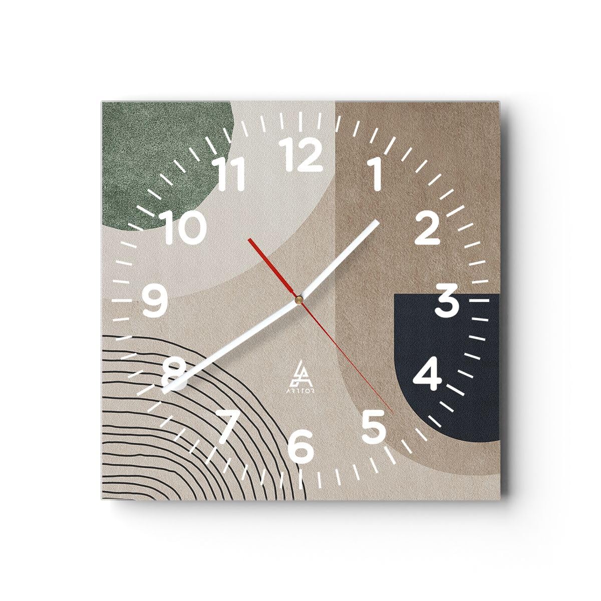 Orologio da Parete in Vetro Londra l'architettura il Big Ben 40x40cm Piccolo Moderno Orologio da Muro Per Casa Cucina Soggiorno Silenzioso Wall Clock Decorazione Orologio da Appendere - C4AR40x40-3153