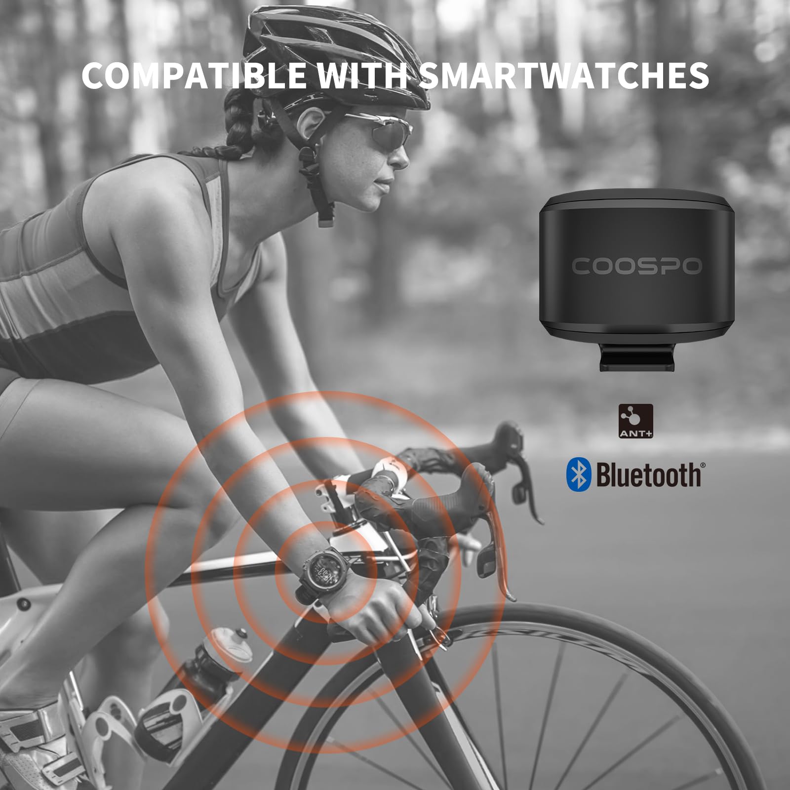 POWR LABS Bike Cadence Speed Sensor Bluetooth ANT+