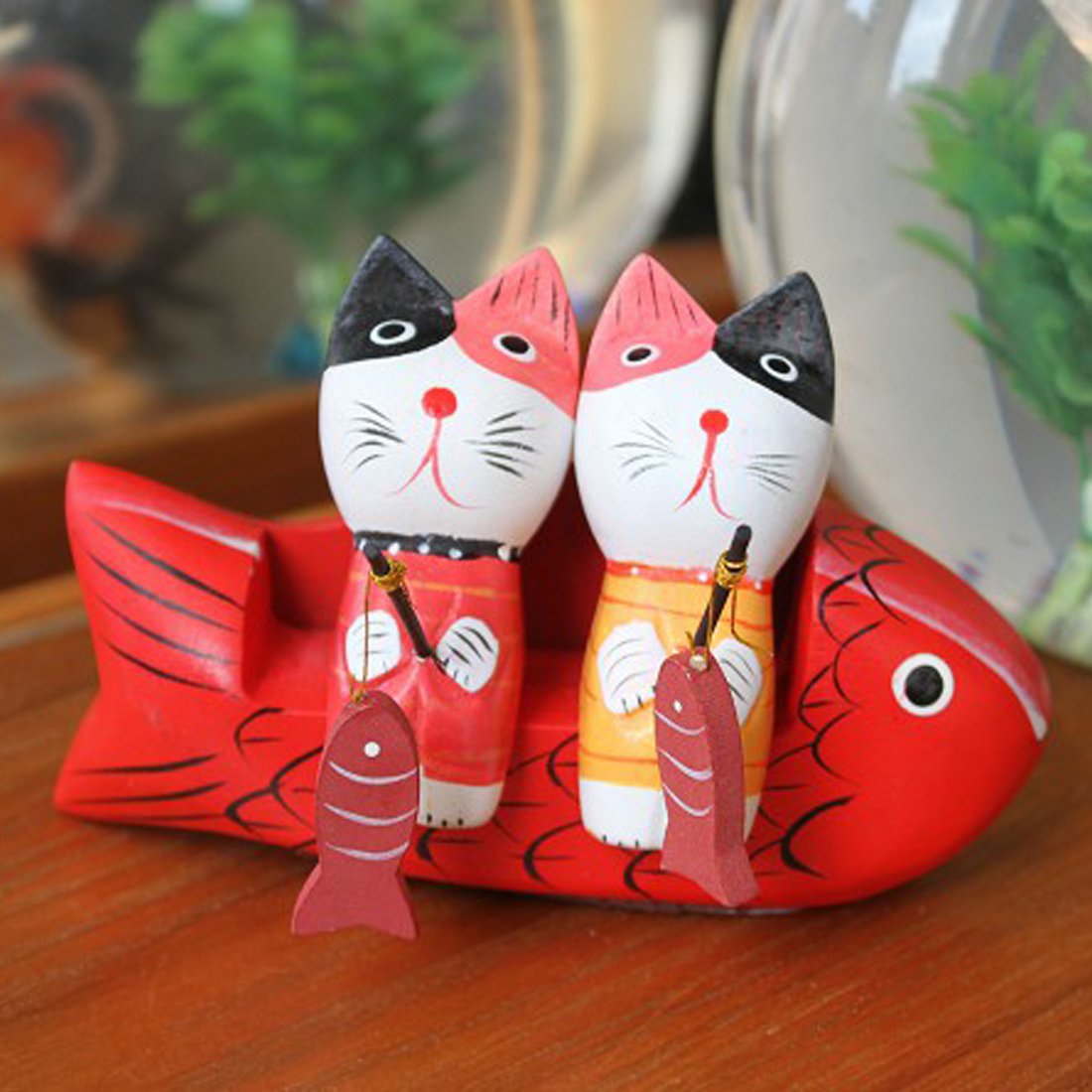 可愛い猫ちゃん置物2個セット 【公式通販】