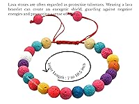 Vista 377 de Amazing Gemstone Yaxaite Bracelet for Women Men's Gifts - Protection Healing Crystal Bracelet - 8mm Gemstone Beaded Adjustable Bracelet Pulseras