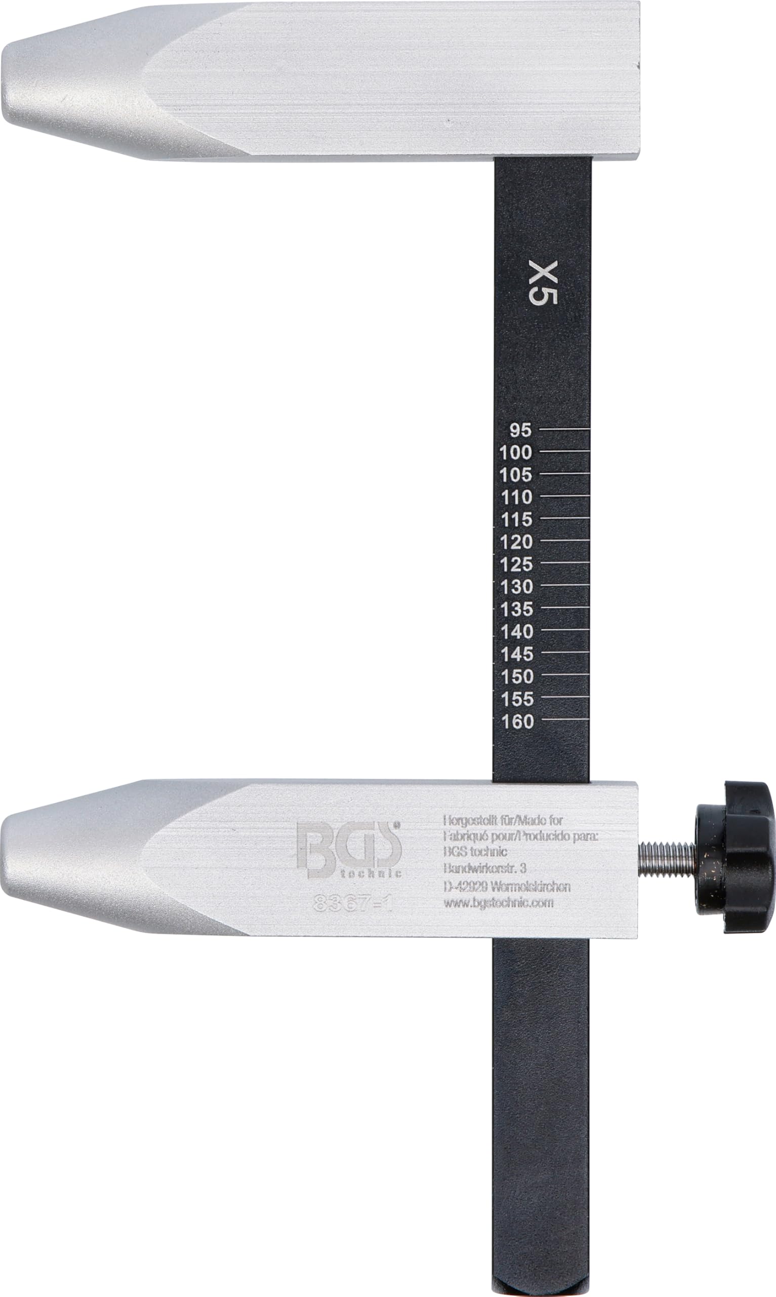 BGS 8367-1 | Calibro per il foro del cerchio, versione in alluminio