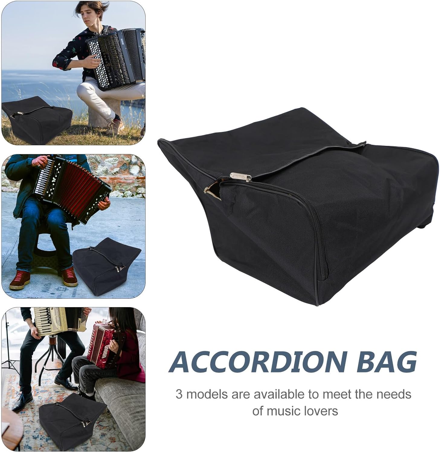 Oxford Cloth Accordion Case for 60 96 120 Bass, Portable