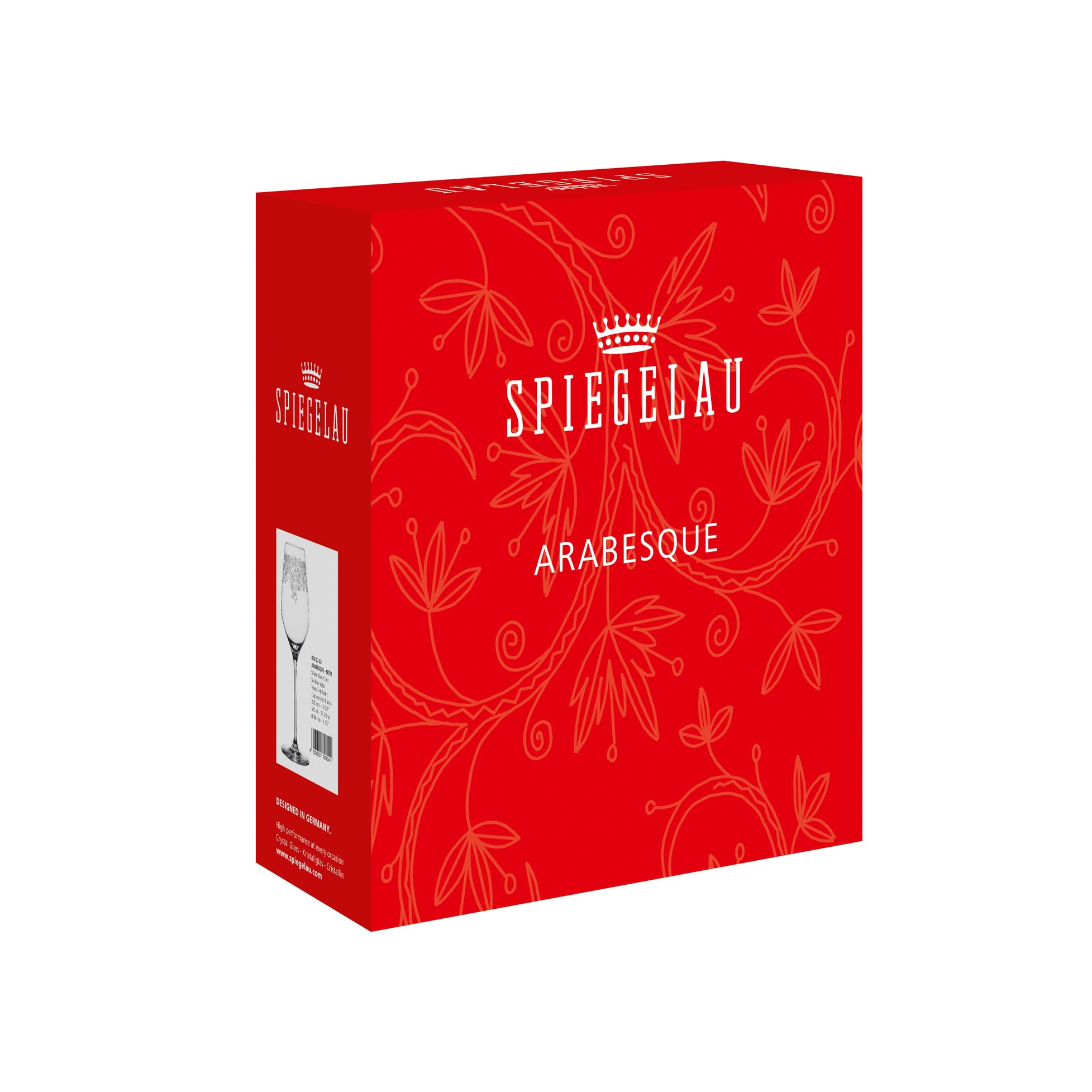 Spiegelau Lot de 2 verres à vin blanc, verres à vin, en cristal, 500 ml, arabesque, 4192262