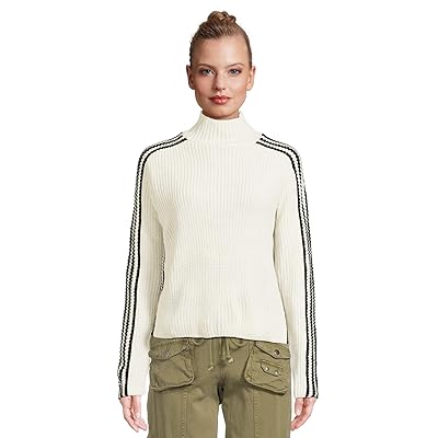 Sanctuary Sporty Stripe Mock Sweater Women