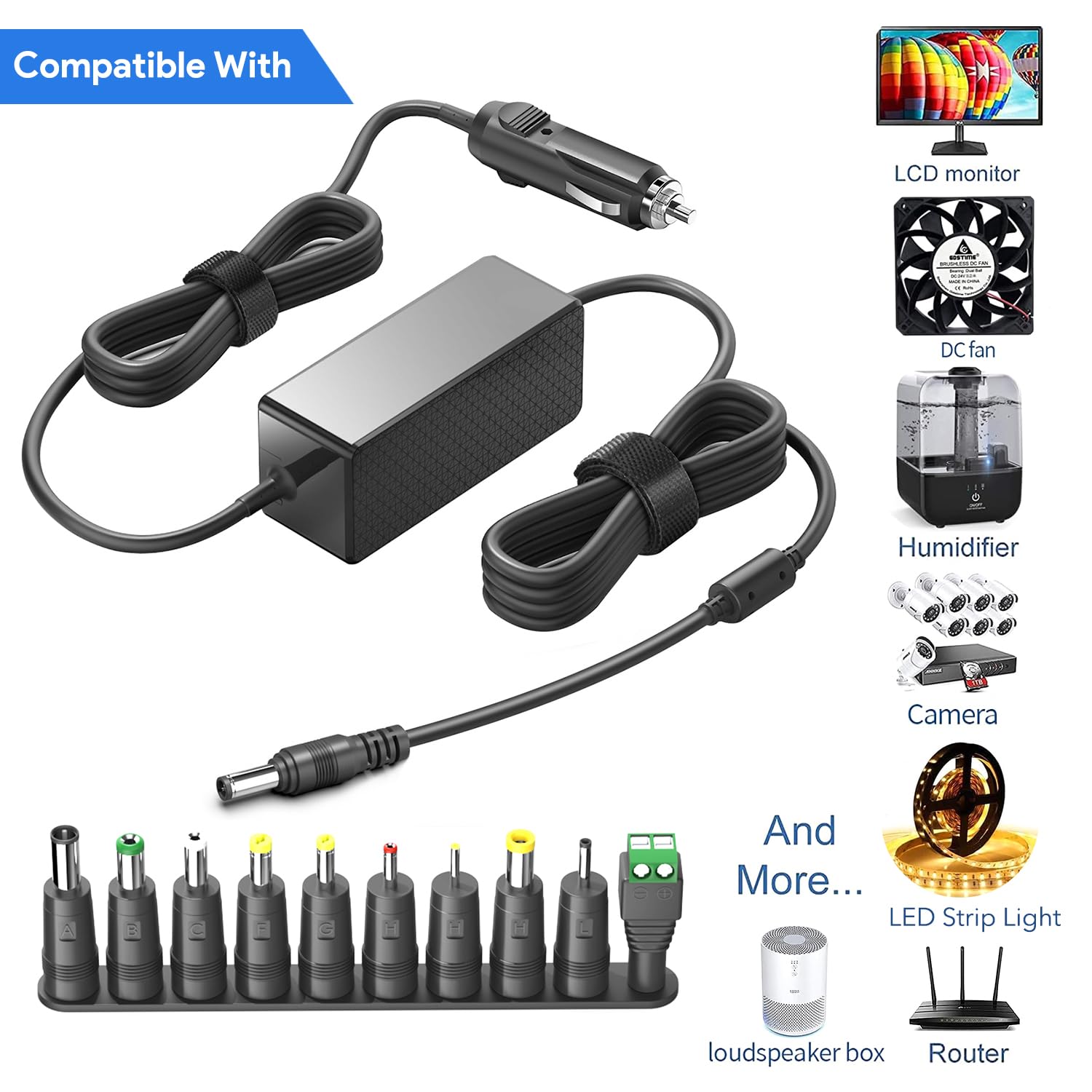 Alimentatore Auto 12V Per JBL Partybox 310/300/200 - Cavo Di Ricarica DC Per Auto E Camper - Foto 10