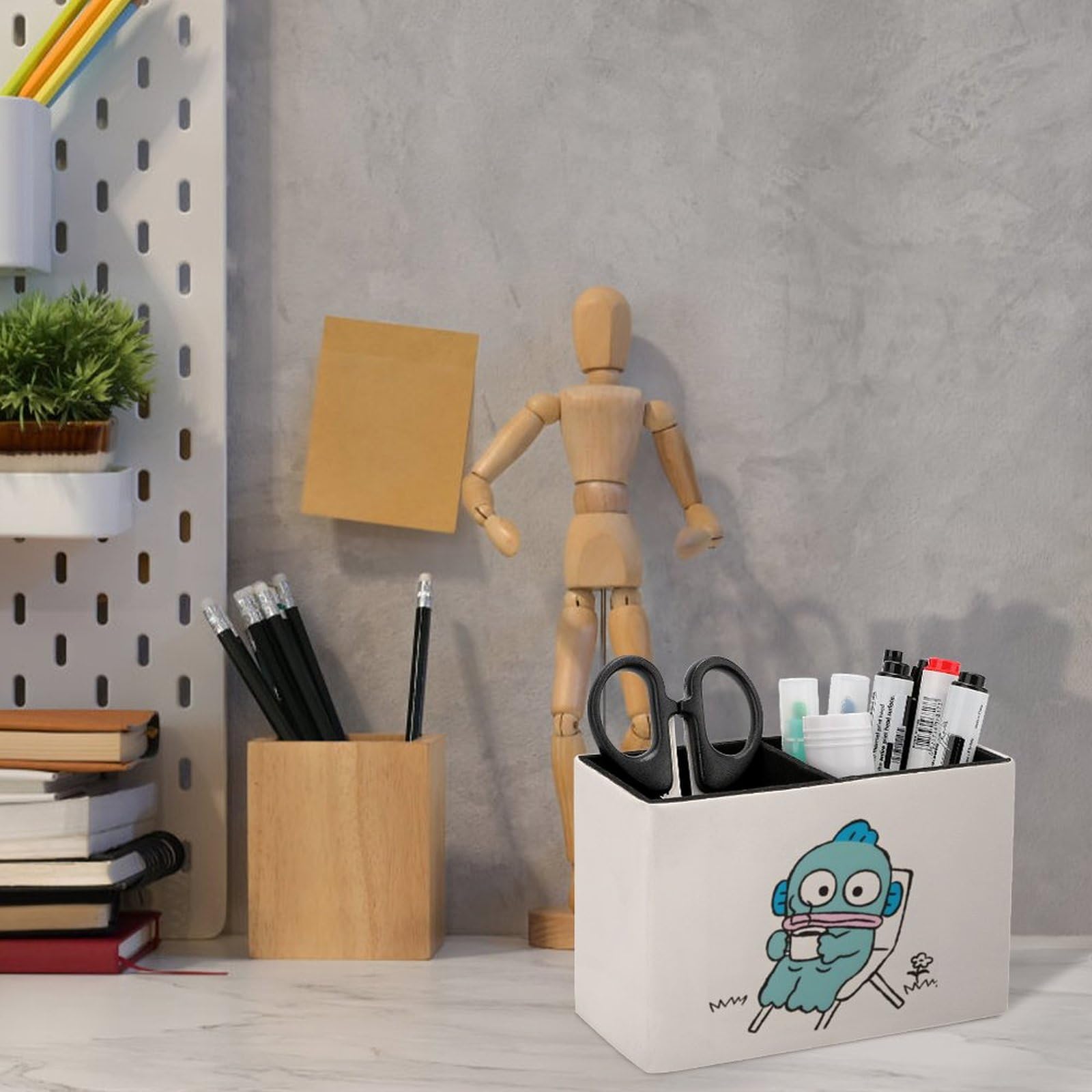 Amazon.co.jp: ハンギョドン ペン立て ペンスタンド 筆立て 筆収納