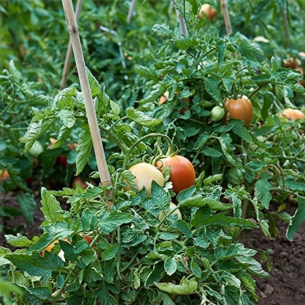 Suinga 500 Stück, Bambusstützen für Pflanzen 90 cm (6-8 mm) – Bambusstäbe, Stützen für Pflanzen, Gemüse, Tomaten, Bambusstäbe