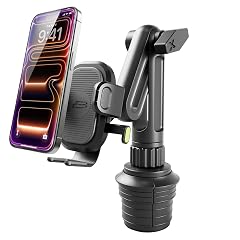 Bracketron OneClick Cup Phone Holder for Car - Universal Cup Holder Phone Mount Fits Devices up to 4