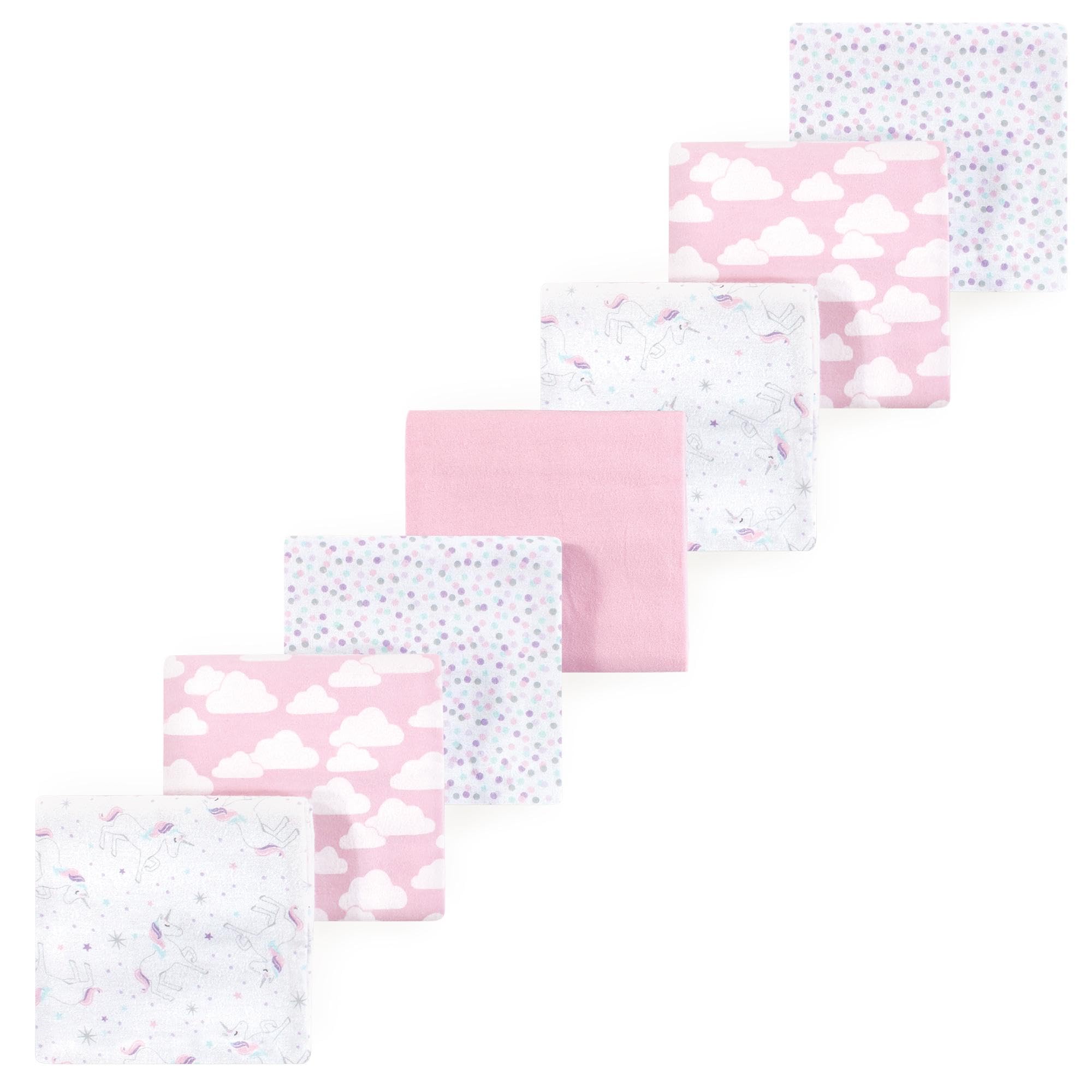 Luvable Friends Little Treasure Flannel Receiving Blankets 7pk