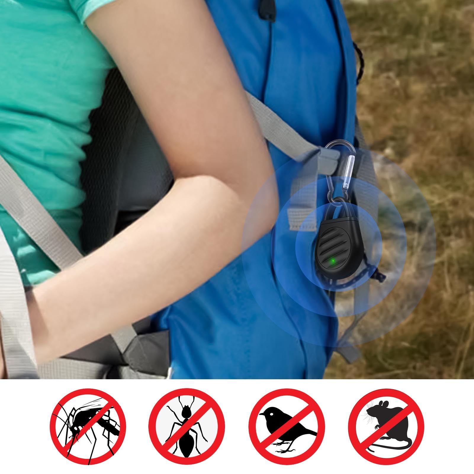 Dispositif de contrôle des animaux | Petit appareil de contrôle à ultrasons, solution moderne pour le contrôle des animaux, guide animal rechargeable pour l'extérieur, l'intérieur