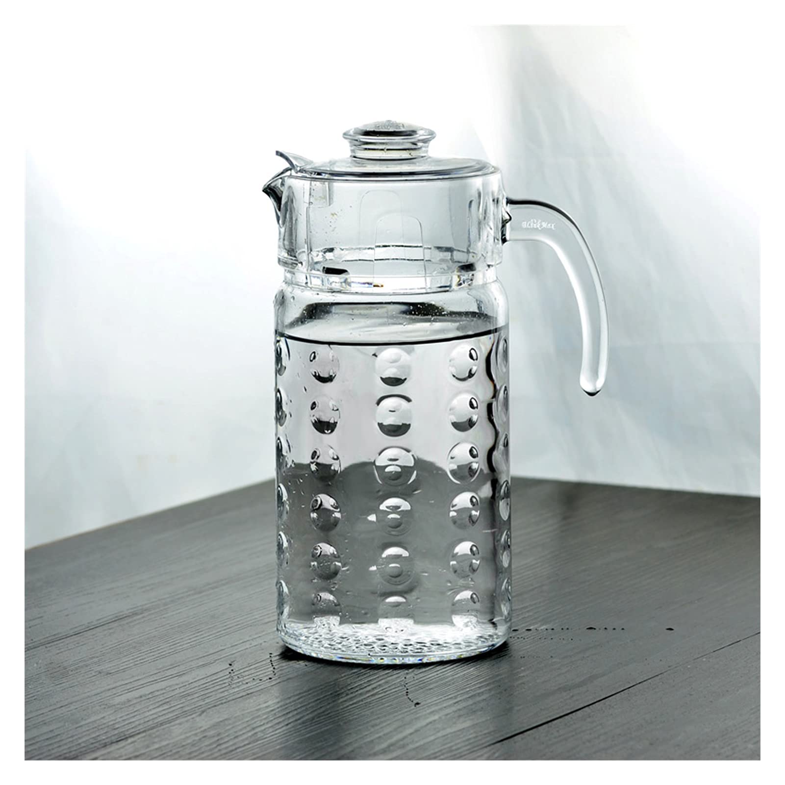 Amazon | アイスティーピッチャー 60.8オンス ガラスピッチャー PP蓋