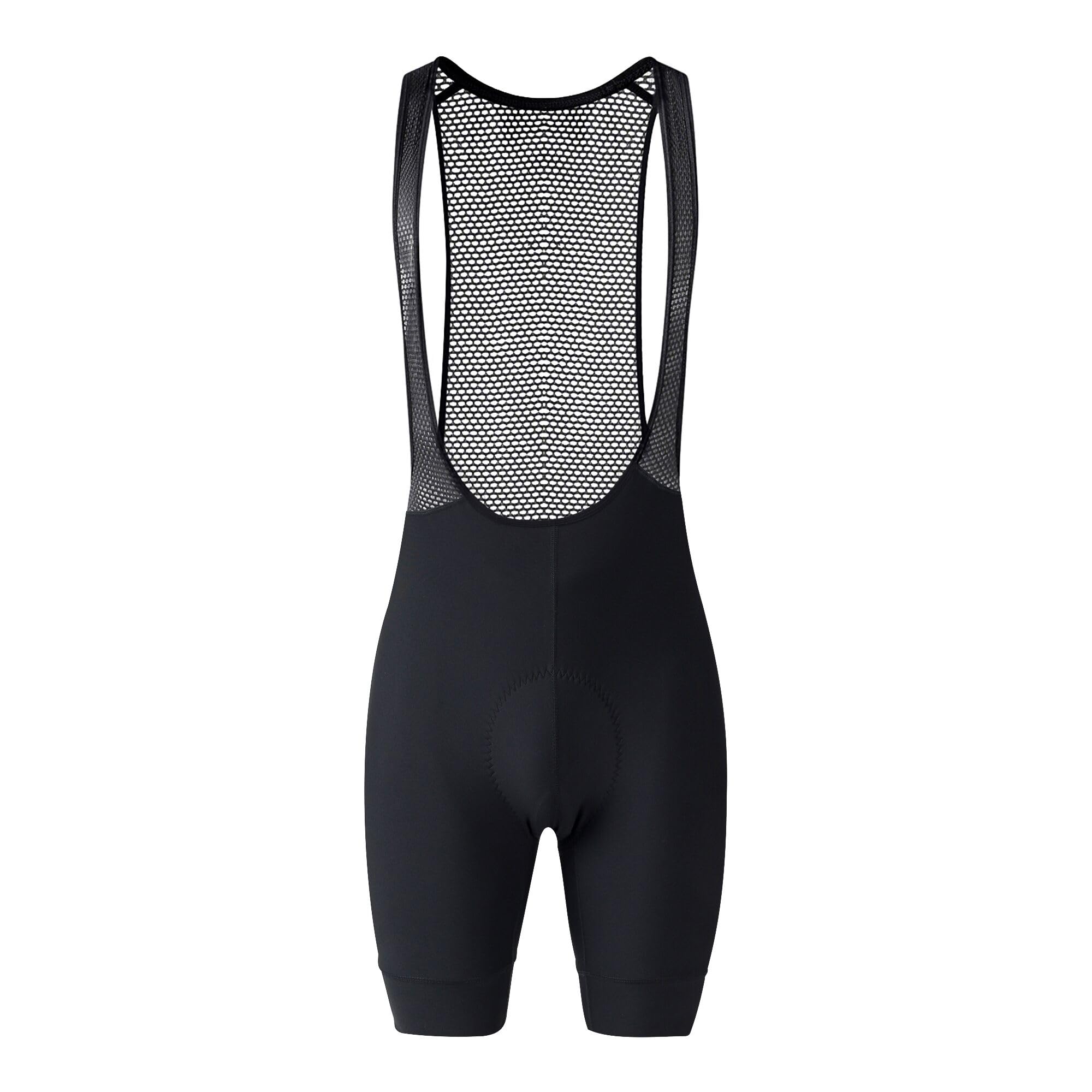 Dare2b Men's Ultra Bibbed Cycling Shorts, Reflective Long Ride Bike Shorts