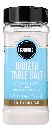 Sundhed Iodized Table Salt in Refill | 750 Grams 26.45 oz