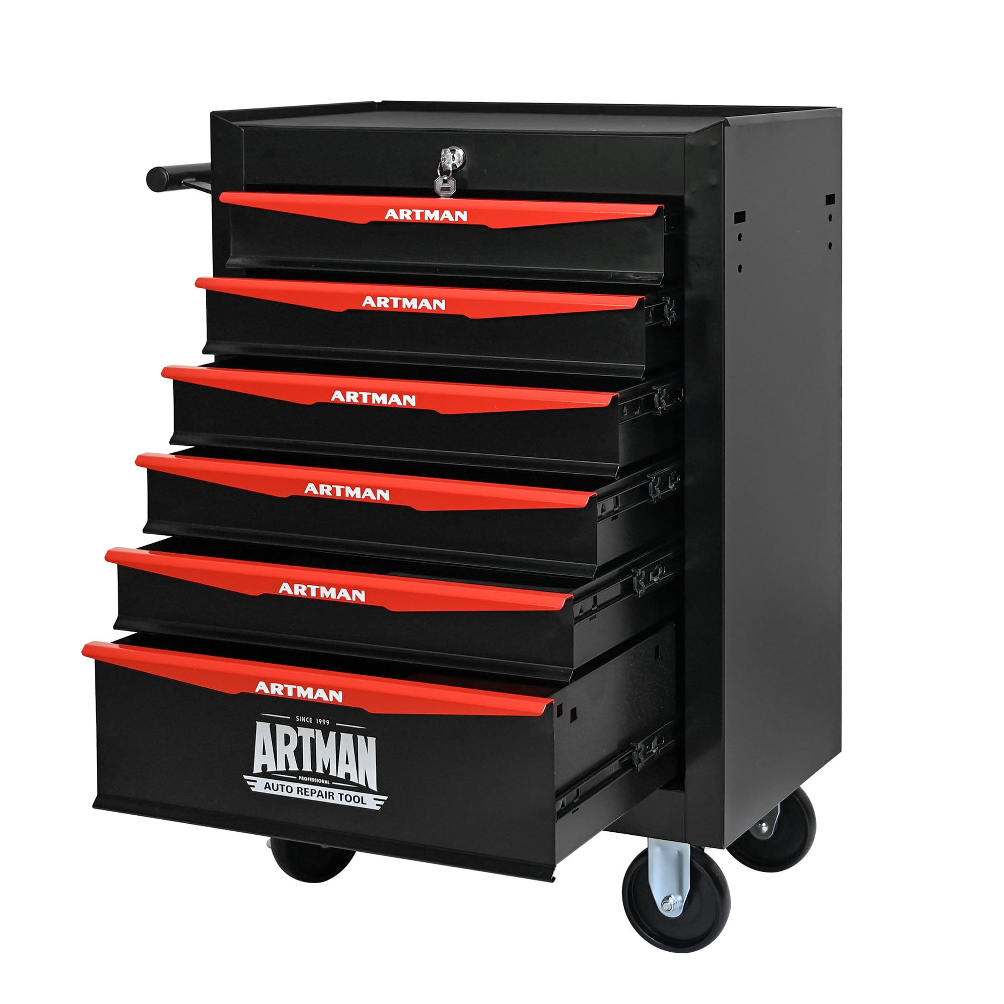 SUNUOHUA 6 Drawers Rolling Tool Cart with Drawers,Rolling Tool Chest with Drawers Storage for Garage, Workshop, Warehouse & Repair Shop (Modern,