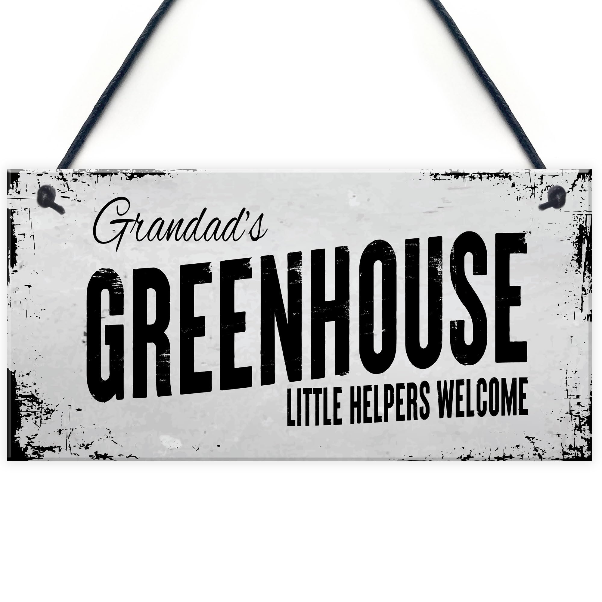 Red Ocean Personalised Greenhouse Sign Shed Sign Gift For Him Her Grandad Nan Mum Dad Novelty Home Decor Sign