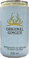 Original Ginger Refrigerante Zero Açúcar, Sabor Gengibre, 220ml, Pack com 6 Latas, 7 Calorias