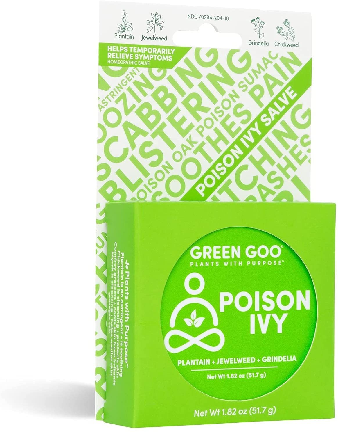 Buy Green Poison Ivy Treatment & Relief salve, Natural Poison Ivy Cream