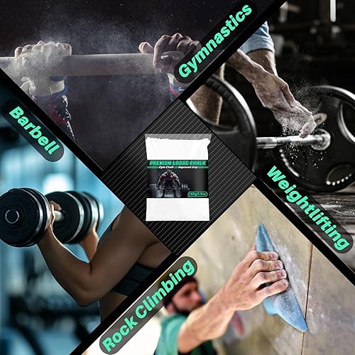 Miniatura 5 de Gimnasio Chalk - Polvo de tiza de 5.5 onzas, carbonato de magnesio, potencia de magnesio para escalada, potencia de magnesio para roca,
