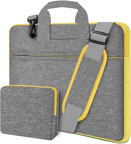 Miniatura 17 de Hseok Bolsa de hombro delgada para laptop de 13-14 pulgadas con funda pequeña compatible con MacBook Pro de 14 pulgadas M4/M3/M2/M1 2025-2021, Mac
