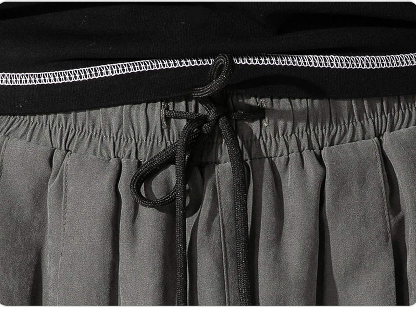 Flygo Men's Pleated Front Casual Cotton Shorts Loose Summer Beach Shorts with Pockets at  Men’s Clothing store