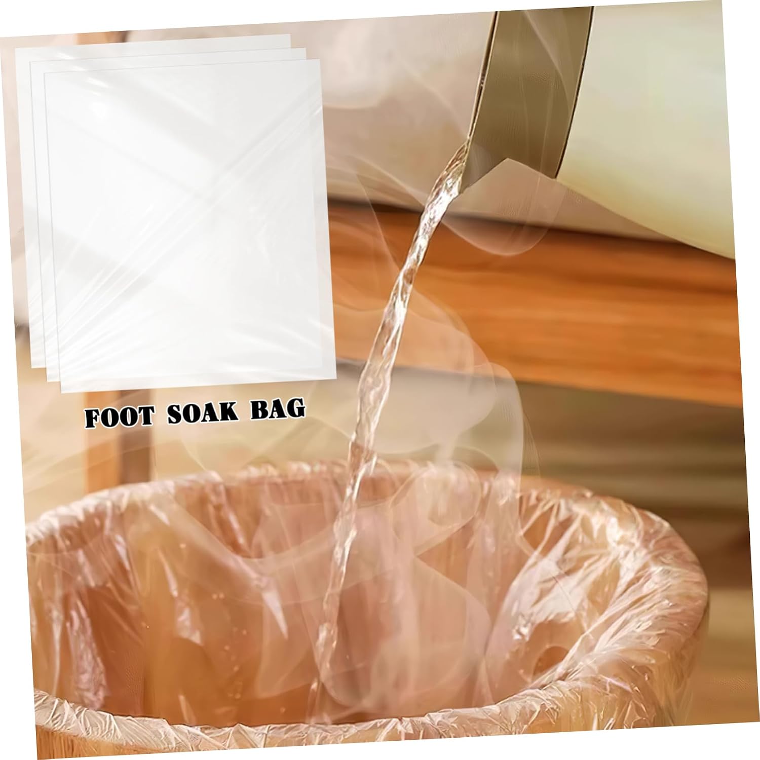 Didiseaon 160pcs Disposable Foot Bath Liners Spa Foot Tub Liners for Salon Spa Home Bathing Accessory