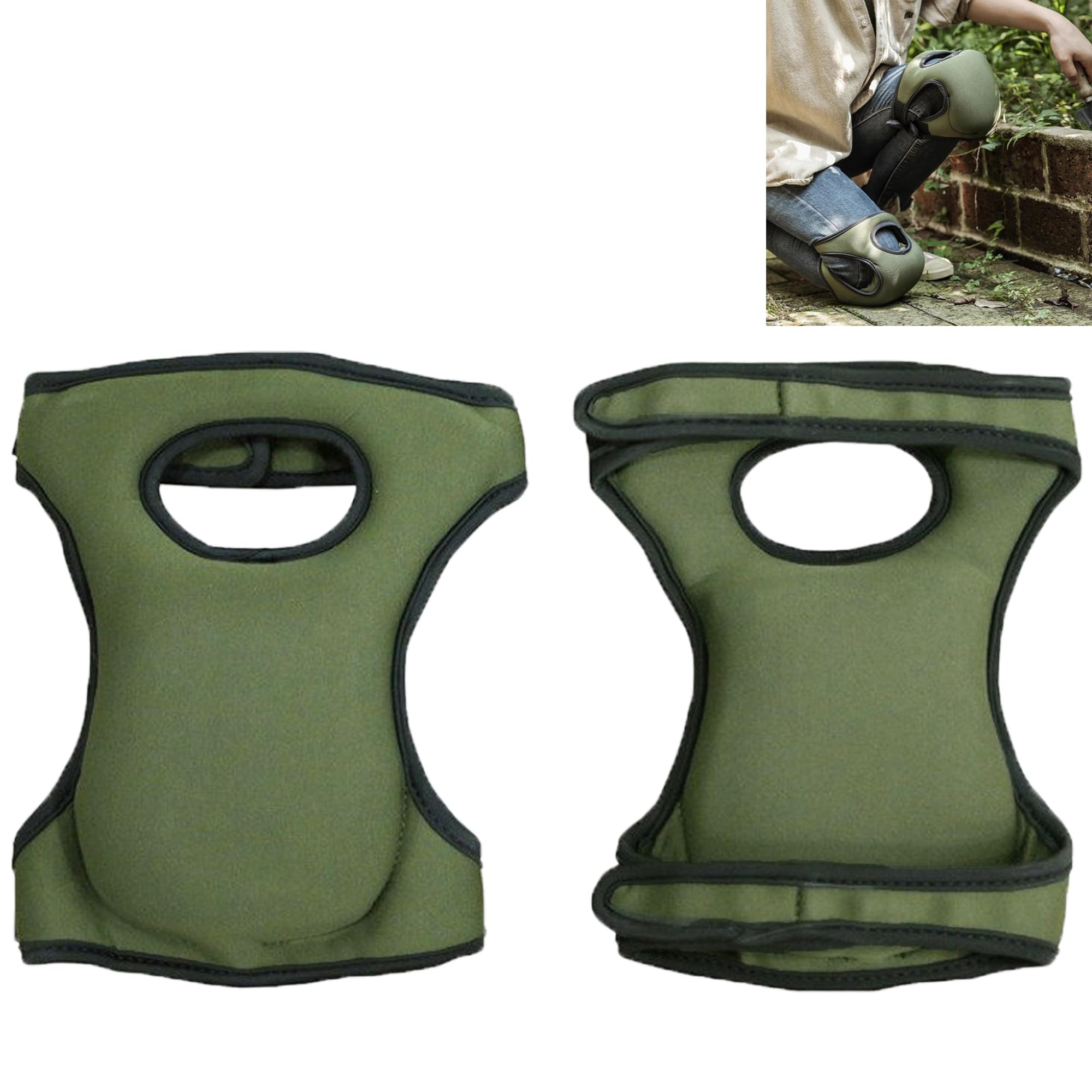 Protectores Rodilla Jardín Rodilleras Jardinería - Pack de 2, Verdes, Rodilleraes Suaves de Trabajo, Adecuadas Para la Limpieza del Suelo, la Limpieza del Hogar y las Tareas Jardinería