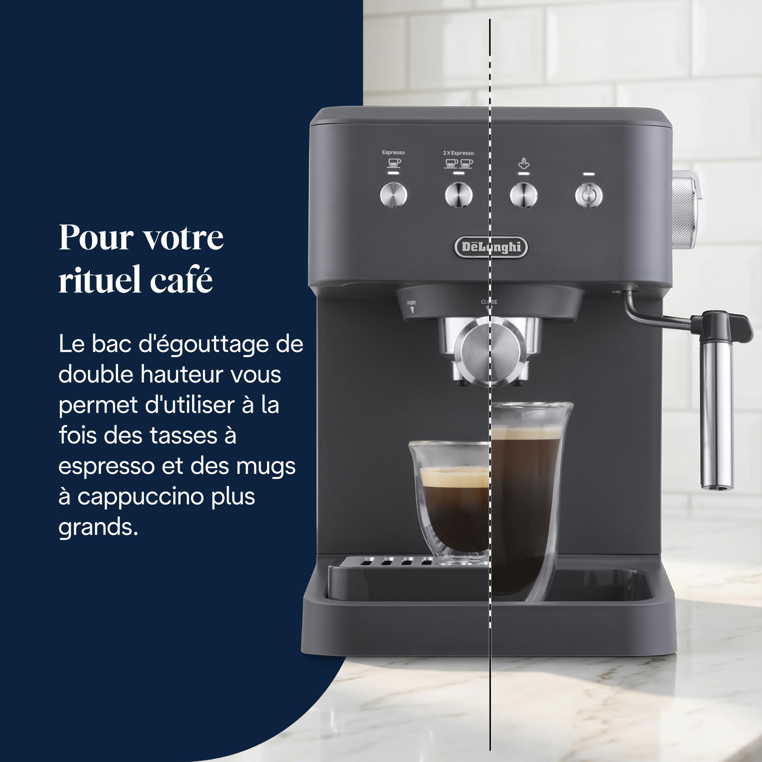 De'Longhi Classic - Machine à Espresso avec Mousseur à Lait Manuel