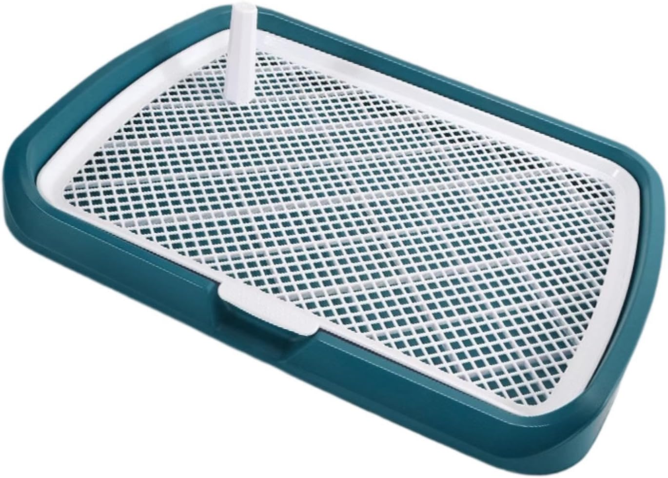 Dog Potty Toilet, Mesh Dog, Easy to Clean, Pet Training Toilet with Post for Indoor Porch Floor, Green