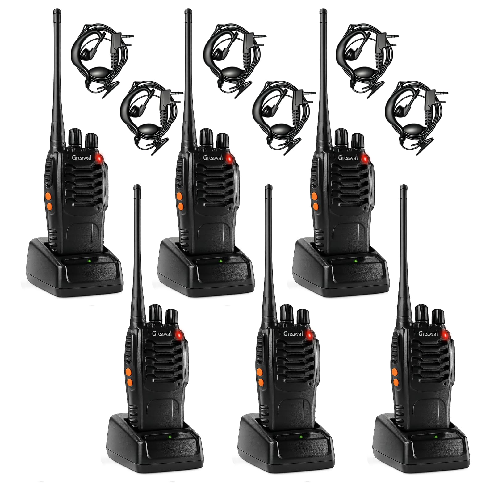 Amazon.com: Greaval Long Range Walkie Talkies Rechargeable Two-Way