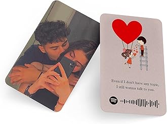 Customized Wallet Card - Your Photo, Illustration Or Bitmoji, Message, Spotify Song Code Backside Best For Special Occasion Gift For Loved One For Thanksgiving (Your Upload)