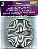 ArtAlternatives Armature Wire 1/8 Inch x 20 Ft Coil - Flexible Aluminum Sculpture Wire for Clay, Wax & Art Projects