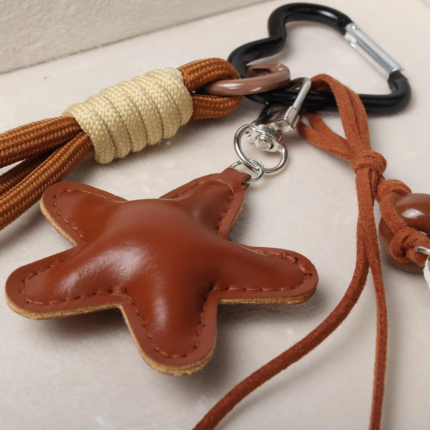 Keychain Bag Charms for Handbag Cute Accessory Gold Star Purse Hanging Ornament Backpack Charm image 4