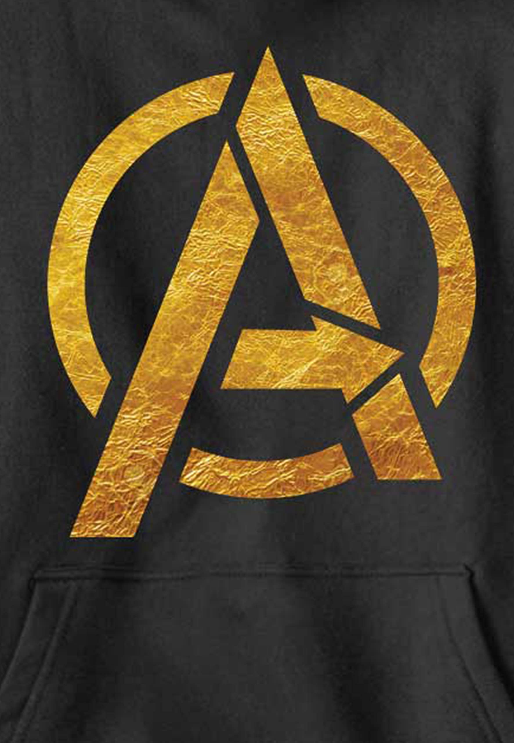 Marvel Avengers - Gold Foil Avengers Hoodie Hooded Sweatshirt Bambini e Ragazzi