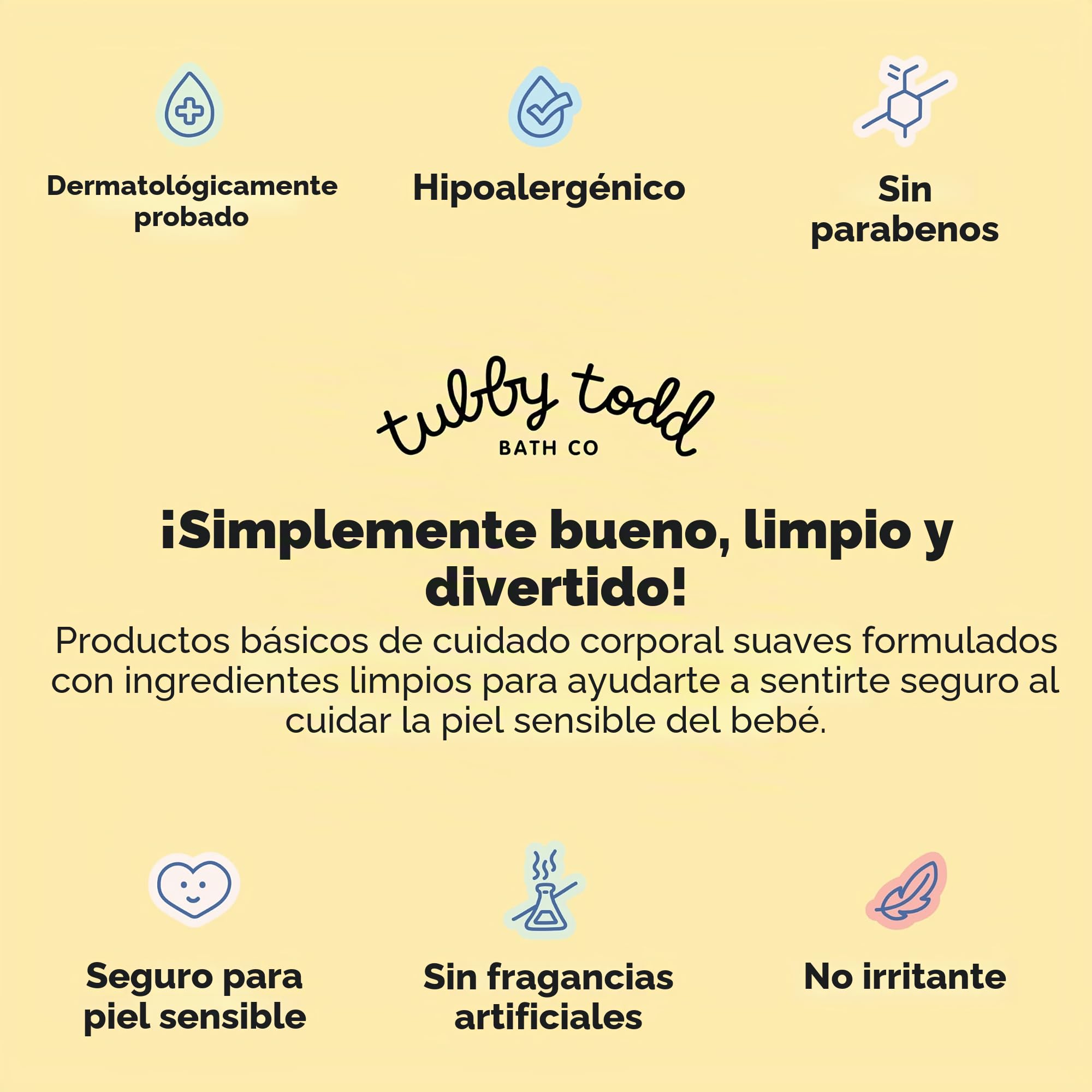 Tubby Todd All Over Ungüento para bebés, crema multiusos para eccema de bebé para piel sensible, piel seca, erupción cutánea, irritación, paquete de 2 unidades, 8 onzas, sin fragancia