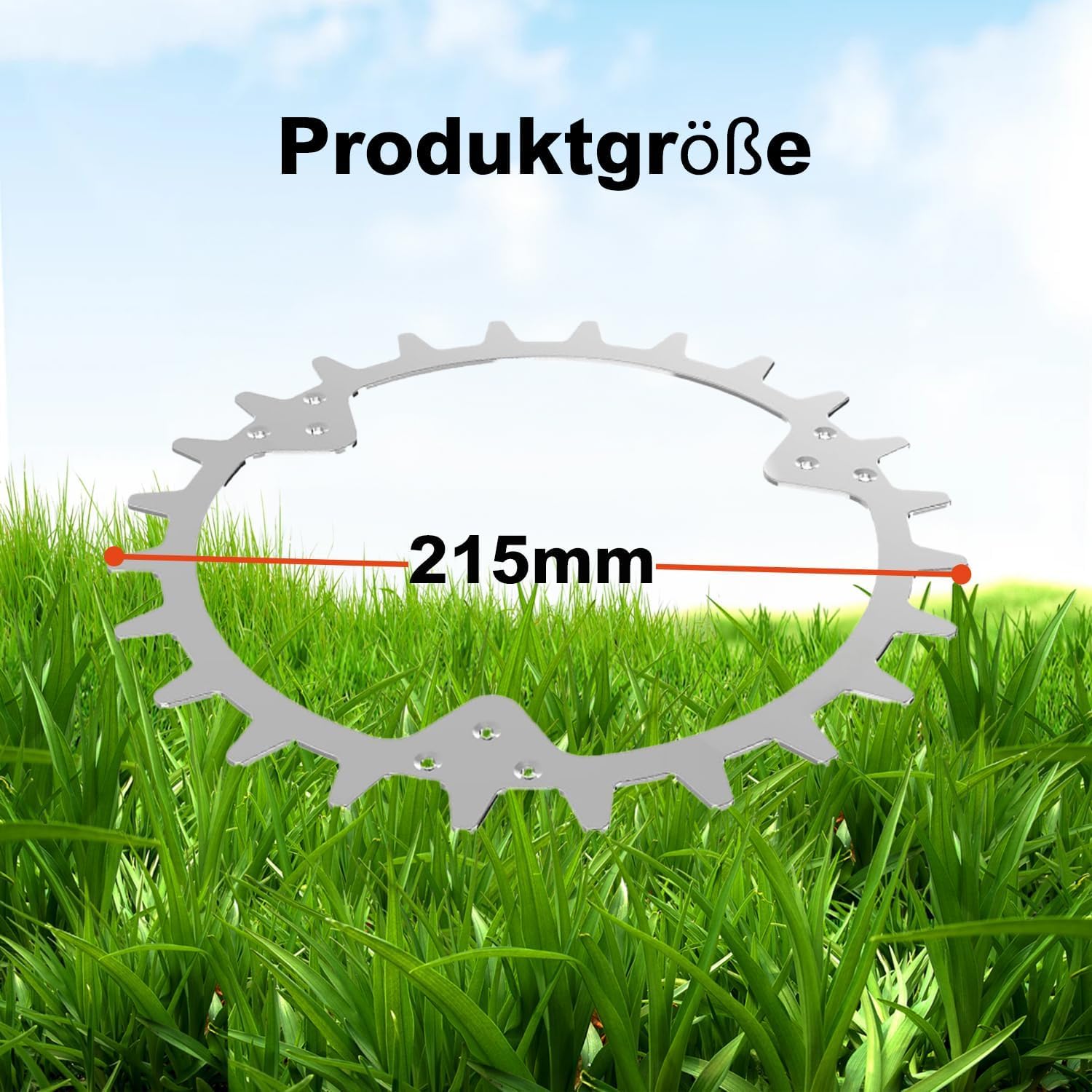RIVERSHINE Kolce ze stali ocynkowanej, kompatybilne z kosiarkami Husqvarna Automower 305 (od roku produkcji 2016)/310/315, rozmiar koła 215 mm, do poprawy trakcji, z 21 śrubami