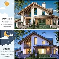 Vista 4 de Arthome - Película de privacidad unidireccional para ventana de 23.6 pulgadas x 8.3 pies, tinte de privacidad diurna para el hogar, anti rayos UV