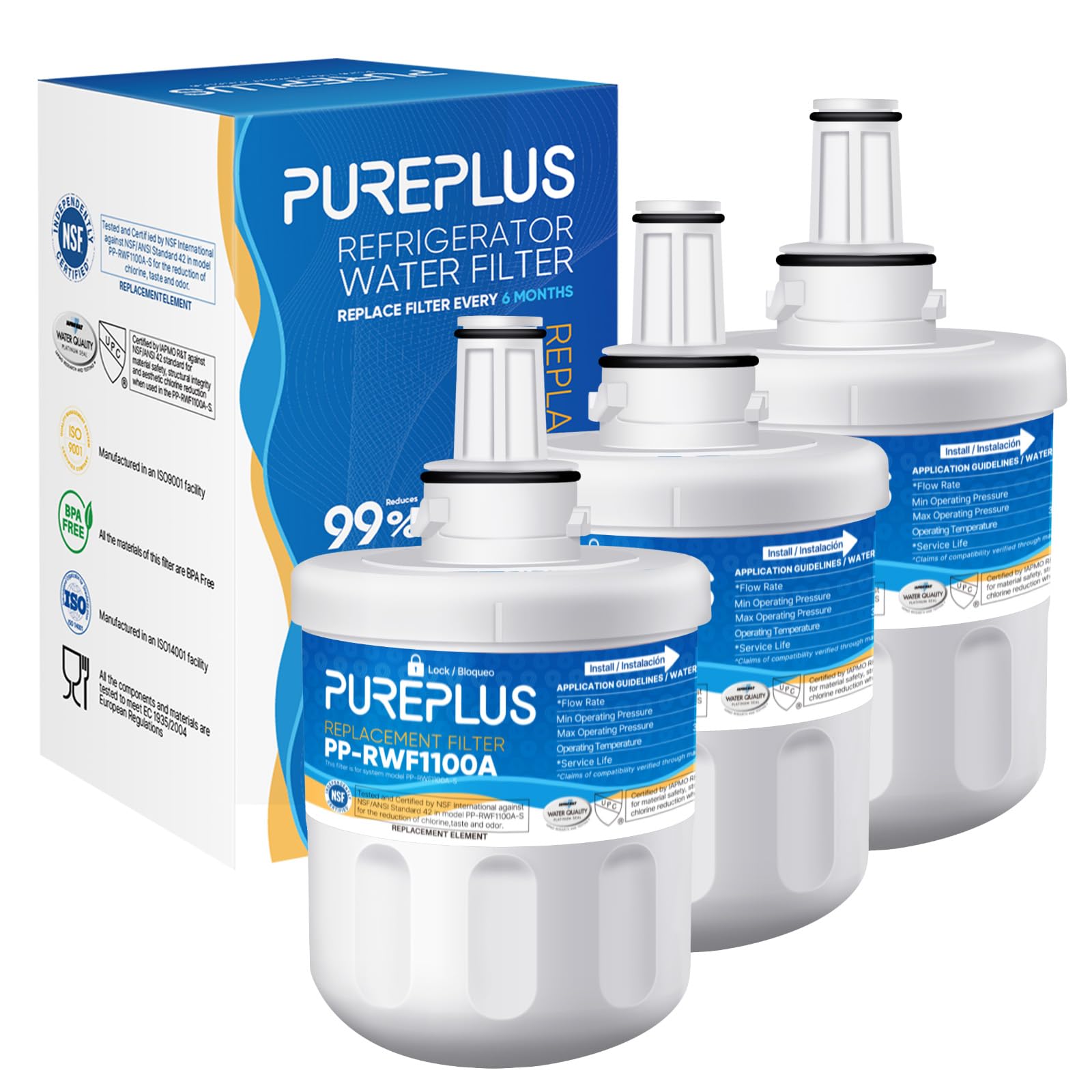 Amazon.com: PUREPLUS Refrigerator Water Filter Replacement for