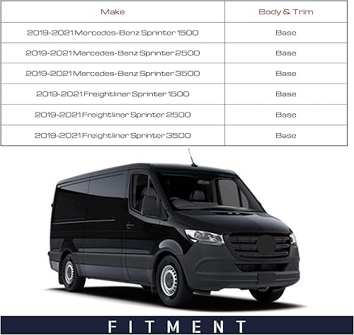 Miniatura 8 de Spieg Espejo lateral del pasajero de repuesto para Freightliner Mercedes Sprinter 2019 - 2022 con calefacción eléctrica plegable (derecha)