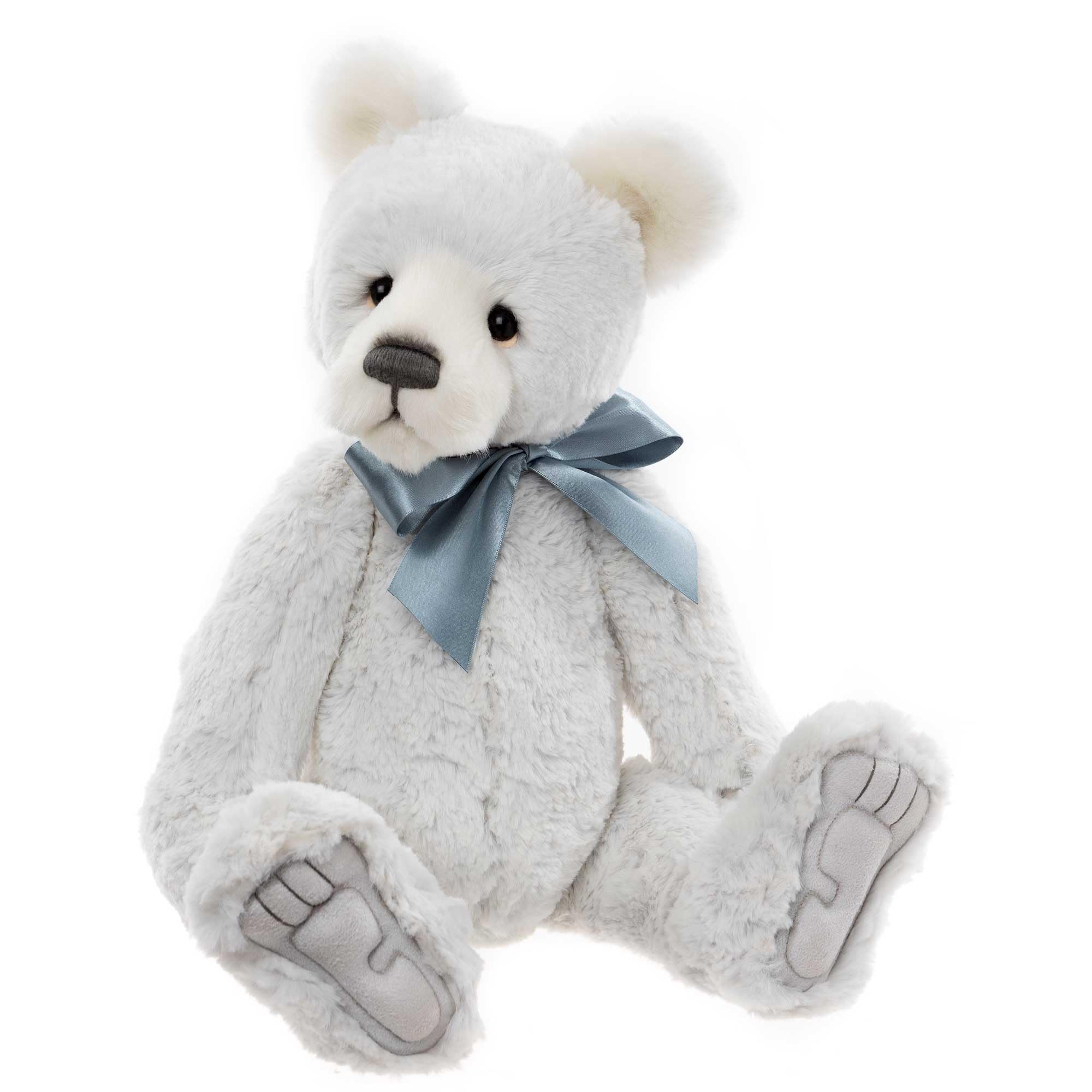 Charlie Bears Light Grey Plush Collectable Teddy Bear Burton