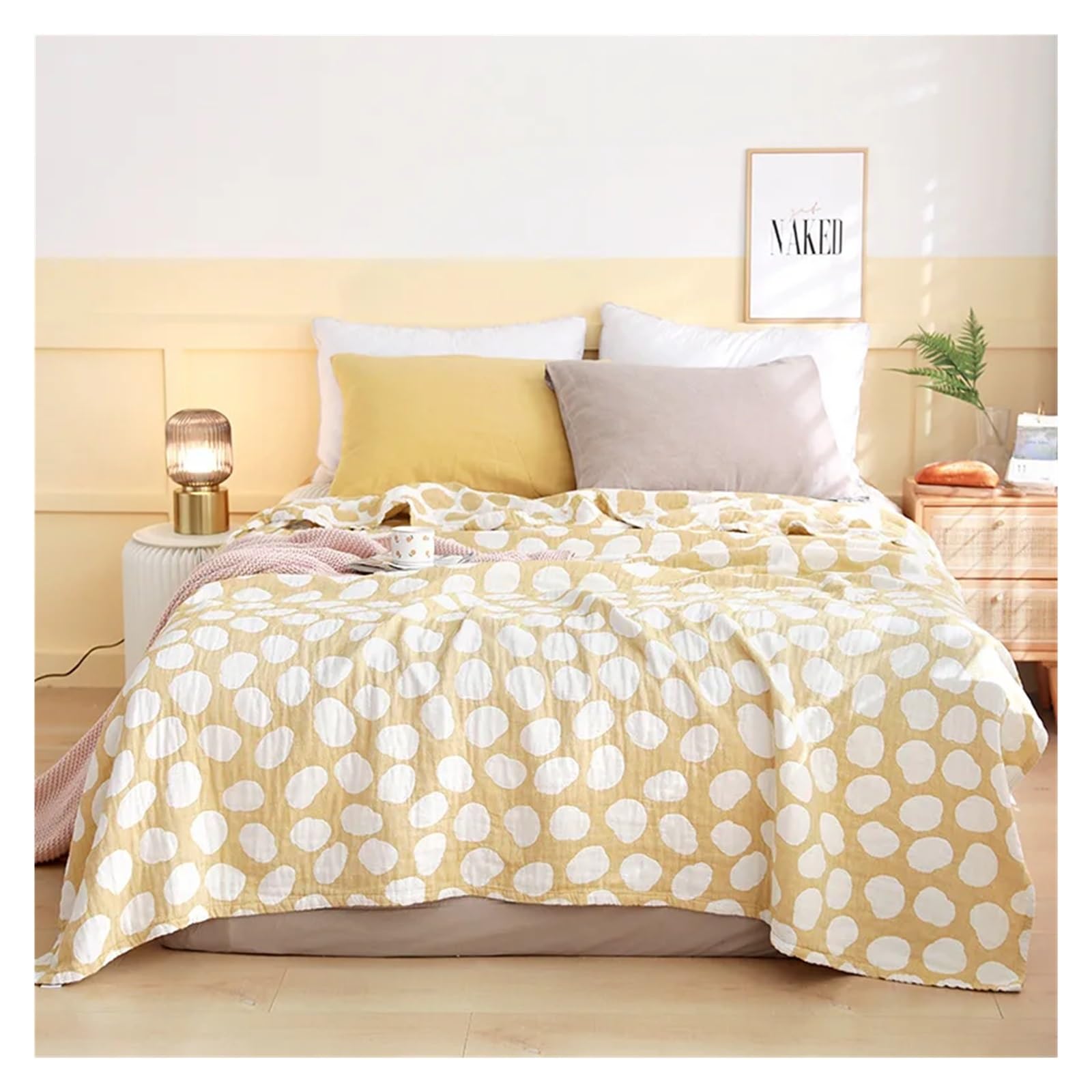 BAYNOPURIN Sofa Blanket Cotton Gauze Thin Summer Cooling Towel Blanket Bedspread on Bed Picnic Sofa Bedding Coverlet Sleeping Nap Quilt